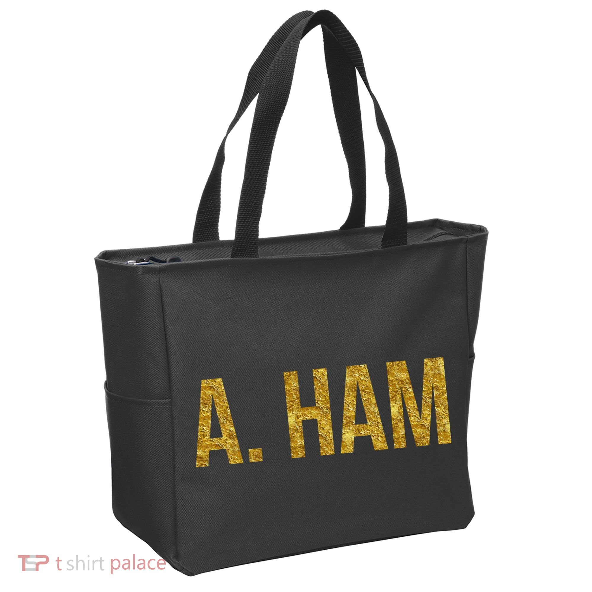 Limited Edition A. Ham Gold Foil Print Tote Bag