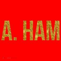 Limited Edition A. Ham Gold Foil Print Santa Hat thumb 1
