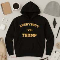 Limited Edition Everybody VS Trump Gold Print Hoodie thumb 3