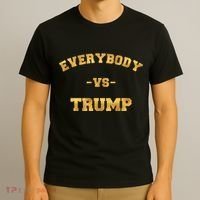 Limited Edition Everybody VS Trump Gold Print T-Shirt thumb 3