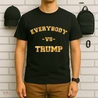 Limited Edition Everybody VS Trump Gold Print T-Shirt thumb 6