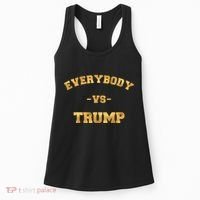 Limited Edition Everybody VS Trump Gold Print Women's Tank Top thumb 0