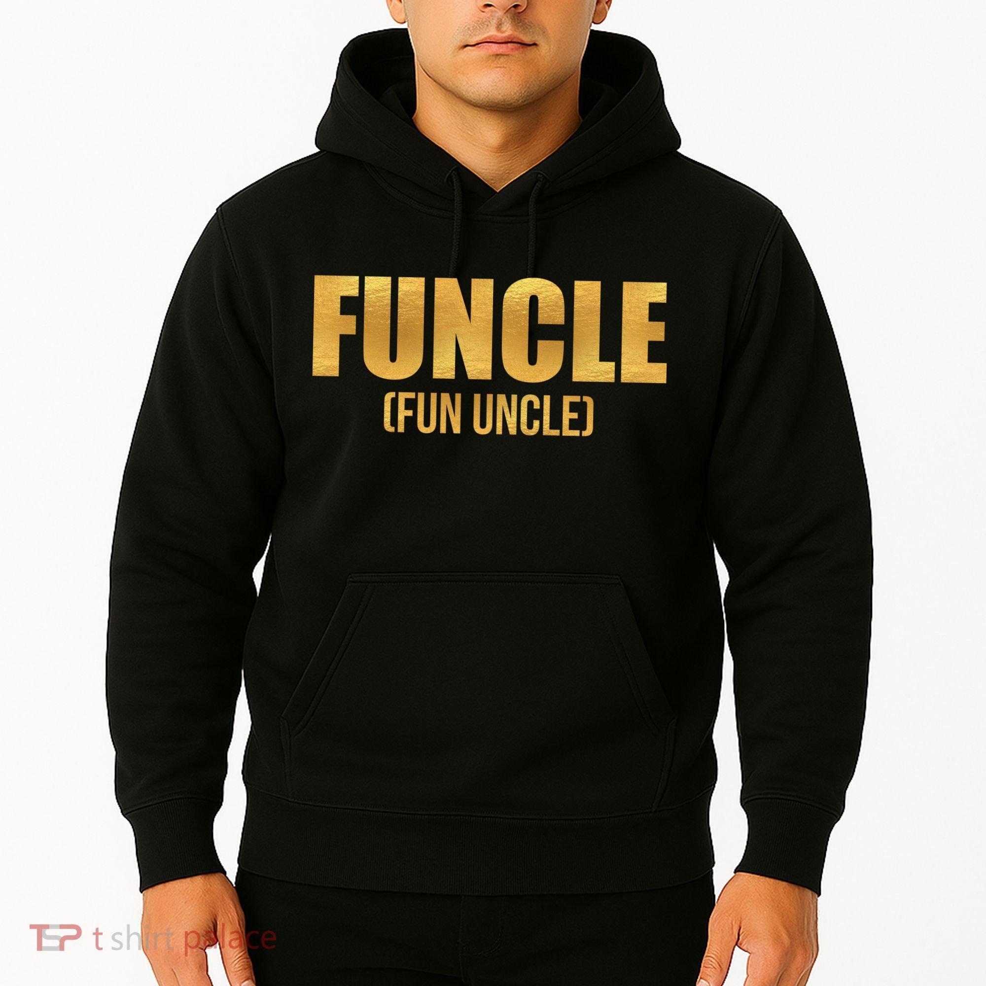 Limited Edition FUNCLE Fun Uncle Gold Print Hoodie