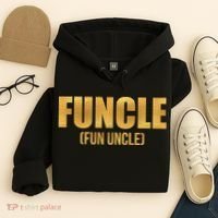 Limited Edition FUNCLE Fun Uncle Gold Print Hoodie thumb 4