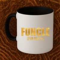Limited Edition FUNCLE Fun Uncle Gold Print Coffee Mug thumb 2
