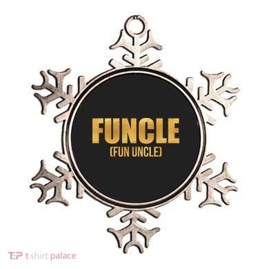 Limited Edition FUNCLE Fun Uncle Gold Print Ornament