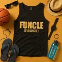 Limited Edition FUNCLE Fun Uncle Gold Print Tank Top thumb 4