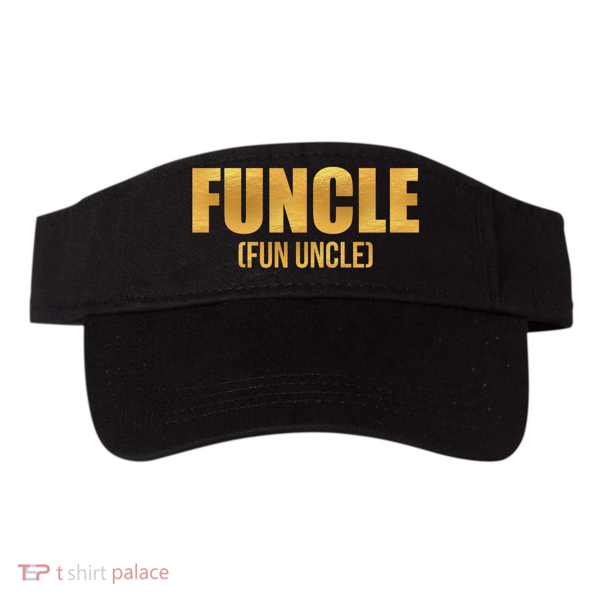 Limited Edition FUNCLE Fun Uncle Gold Print Visor