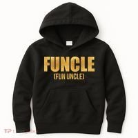 Limited Edition FUNCLE Fun Uncle Gold Print Kids Hoodie thumb 0