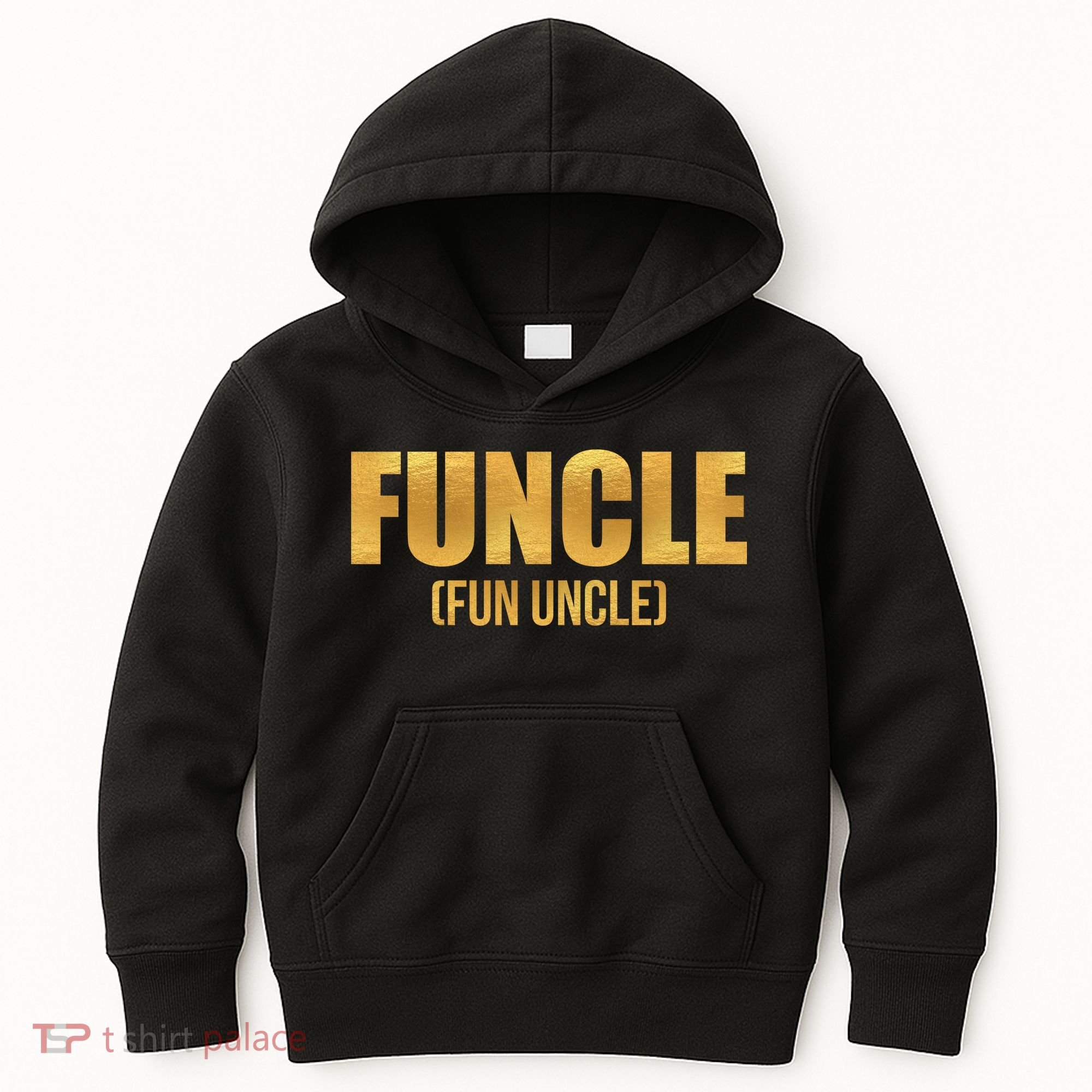 Limited Edition FUNCLE Fun Uncle Gold Print Kids Hoodie