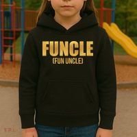 Limited Edition FUNCLE Fun Uncle Gold Print Kids Hoodie thumb 3