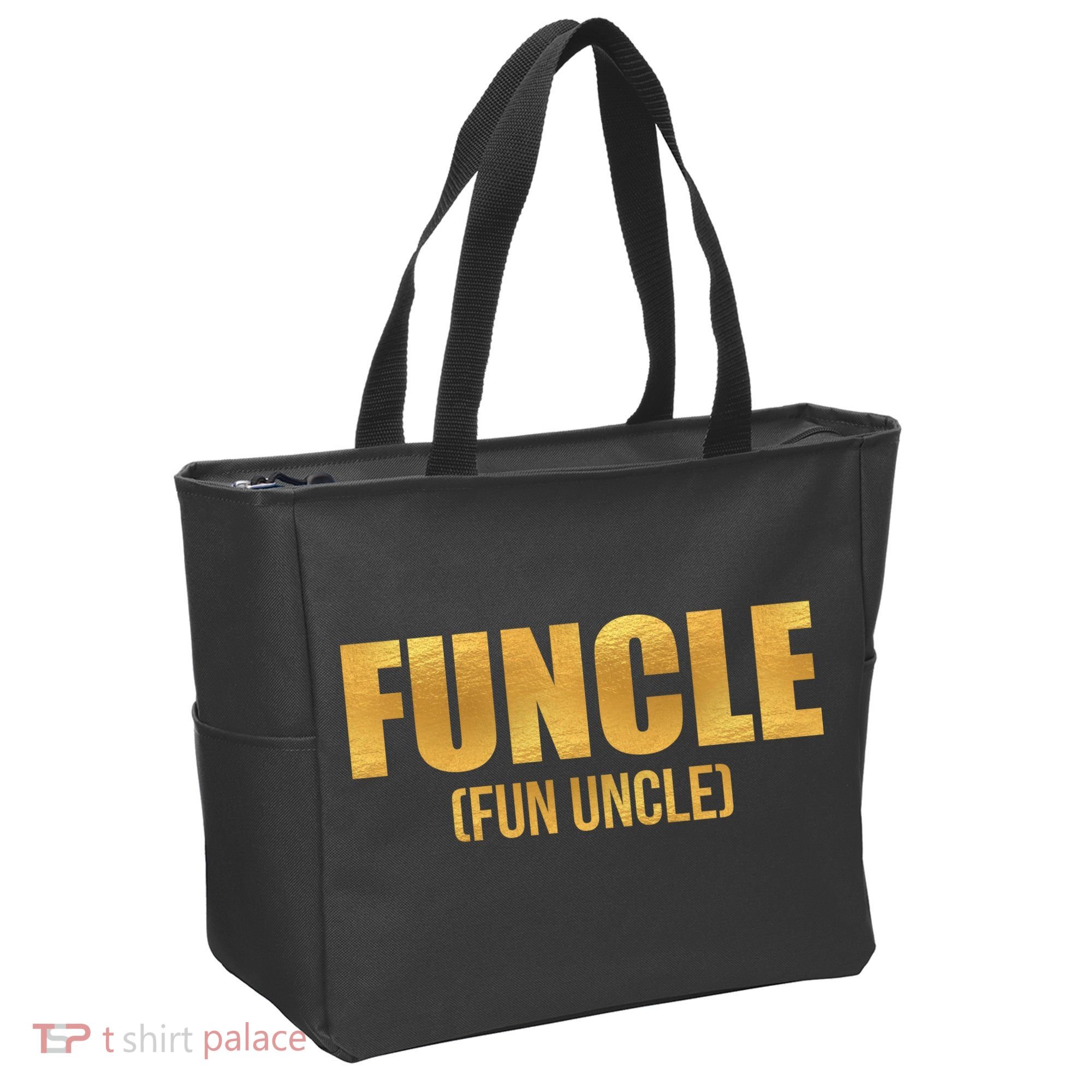 Limited Edition FUNCLE Fun Uncle Gold Print Tote Bag