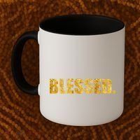 Limited Edition Gold Blessed Coffee Mug thumb 2