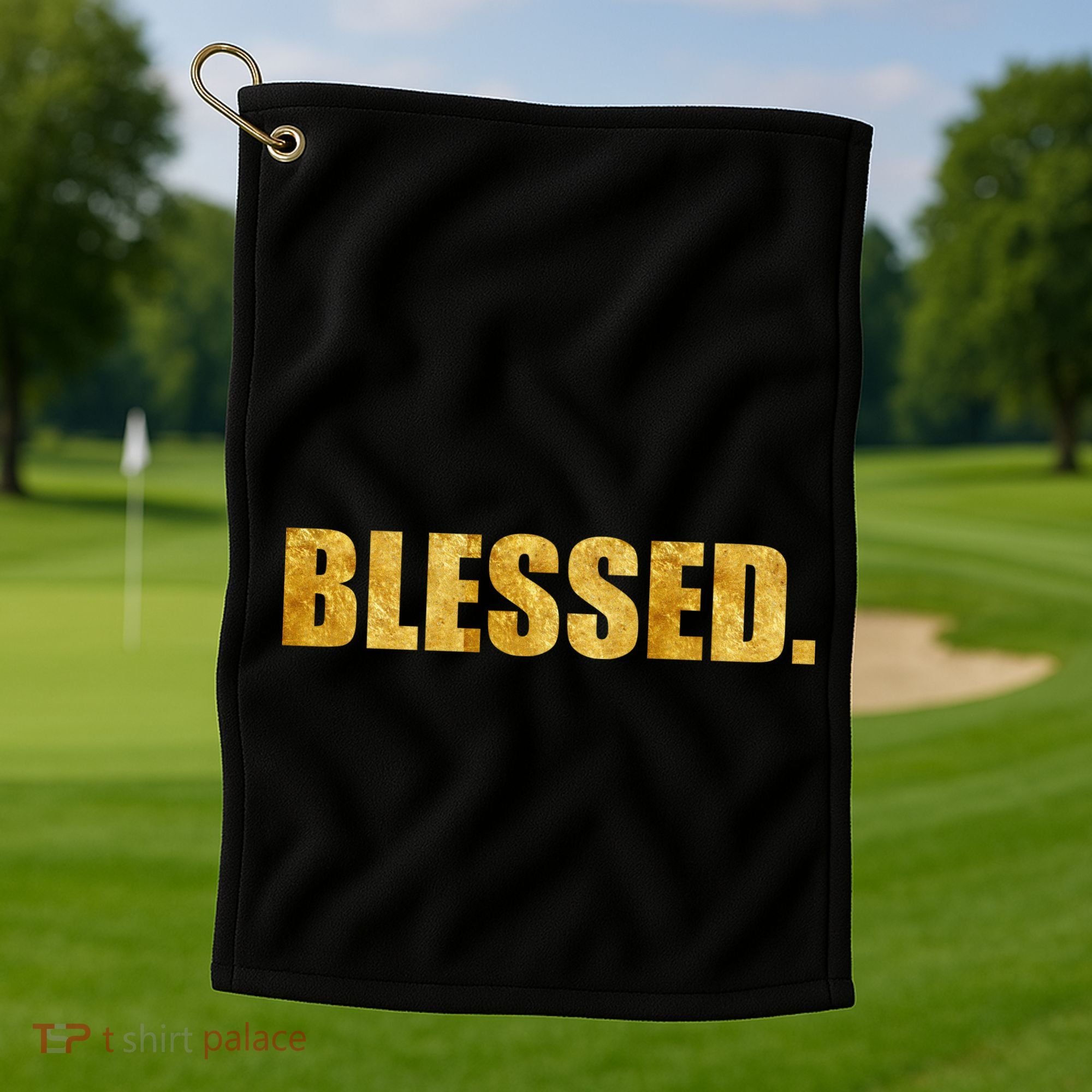 Limited Edition Gold Blessed Golf Towel
