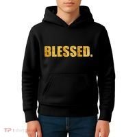 Limited Edition Gold Blessed Kids Hoodie thumb 4