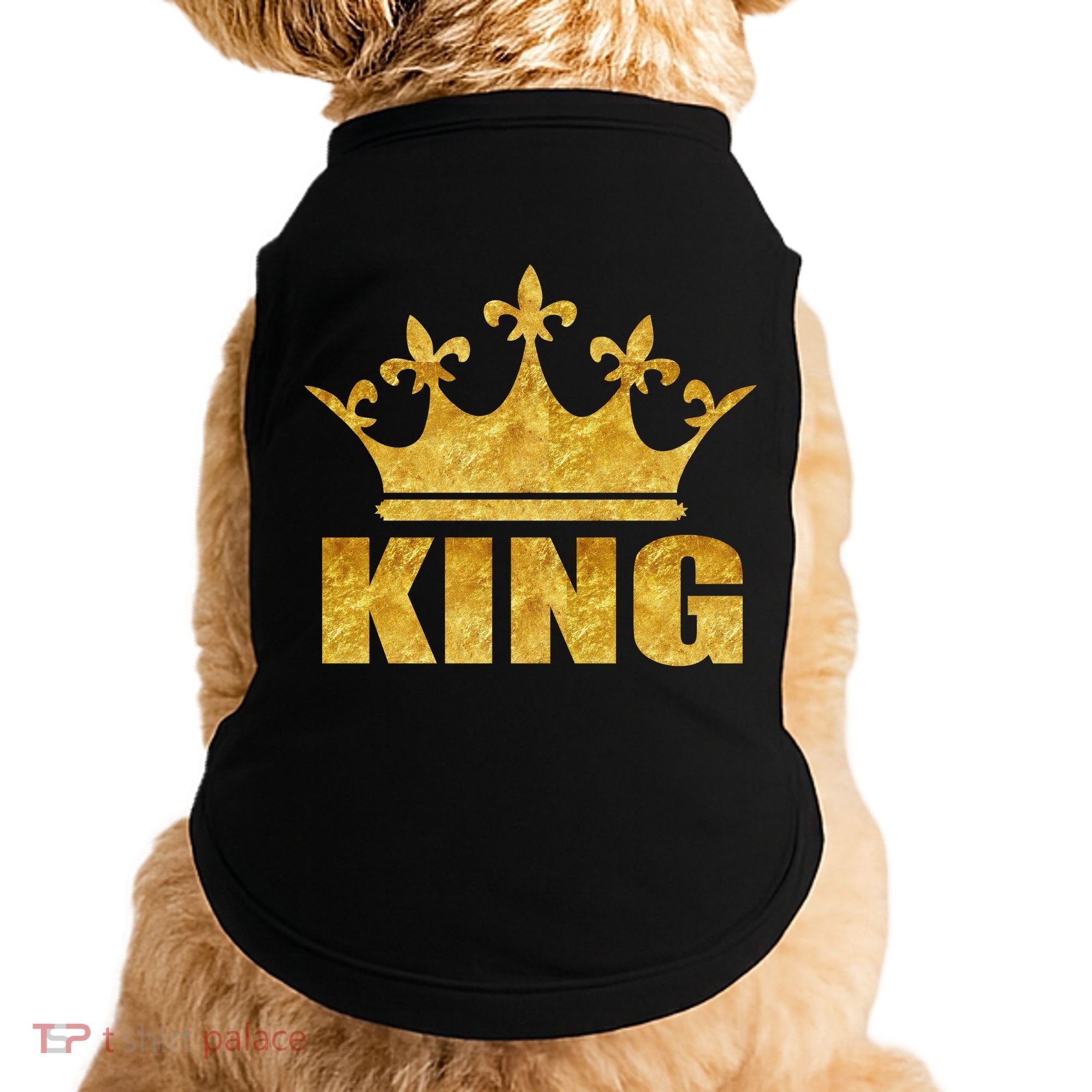 Limited Edition King Gold Print Doggie Tank