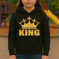 Limited Edition King Gold Print Kids Hoodie thumb 3
