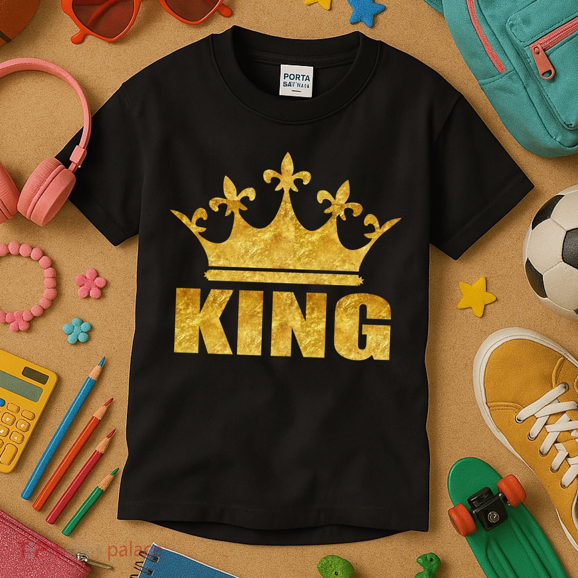 Limited Edition King Gold Print Kids T-Shirt