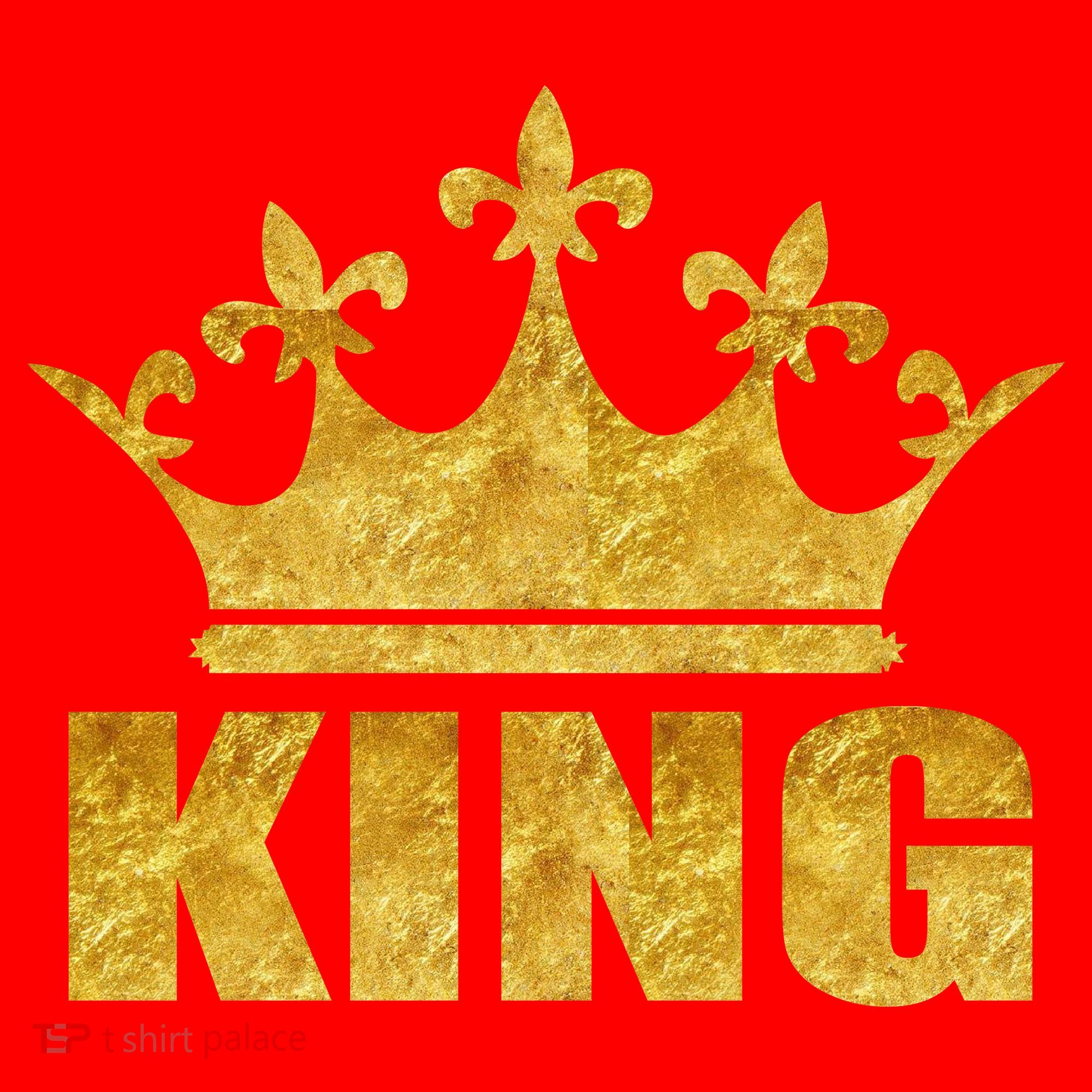 Limited Edition King Gold Print Santa Hat