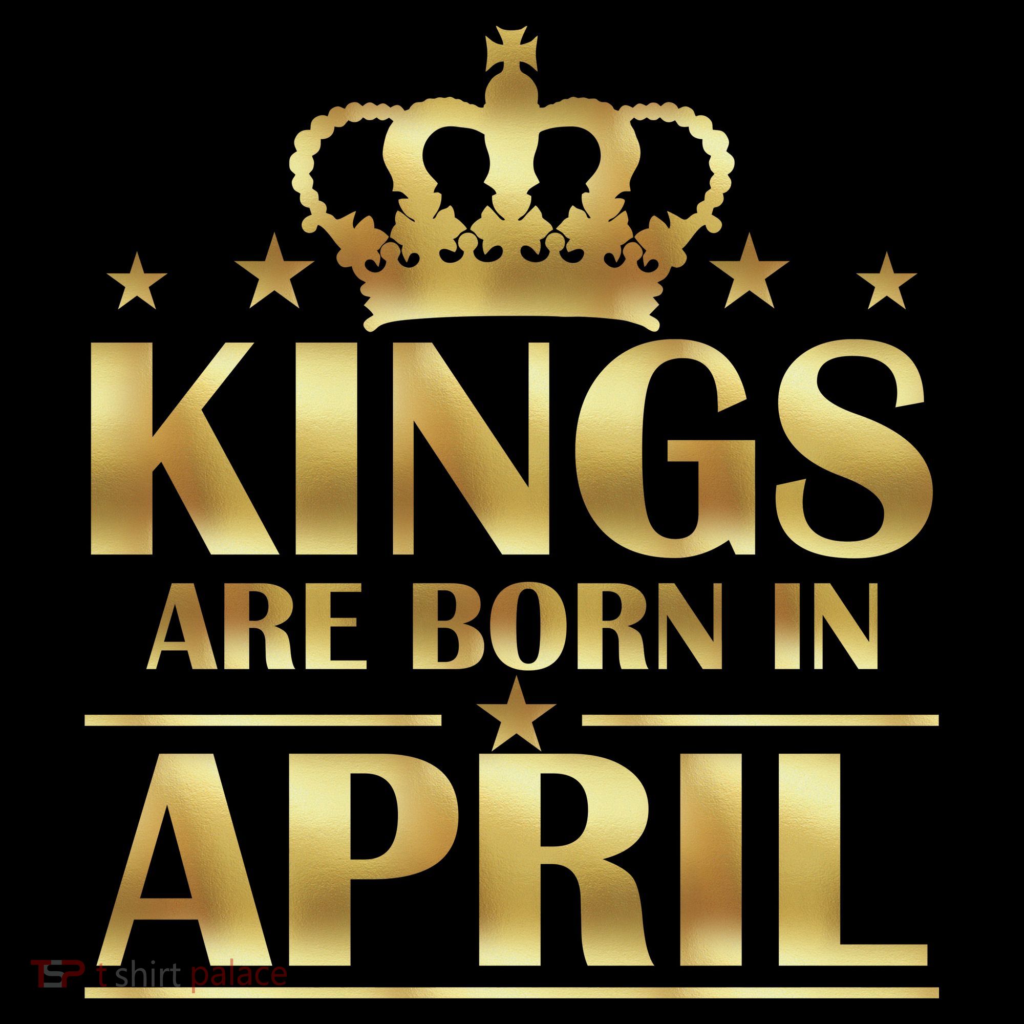 Limited Edition Kings Are Born in April Apron