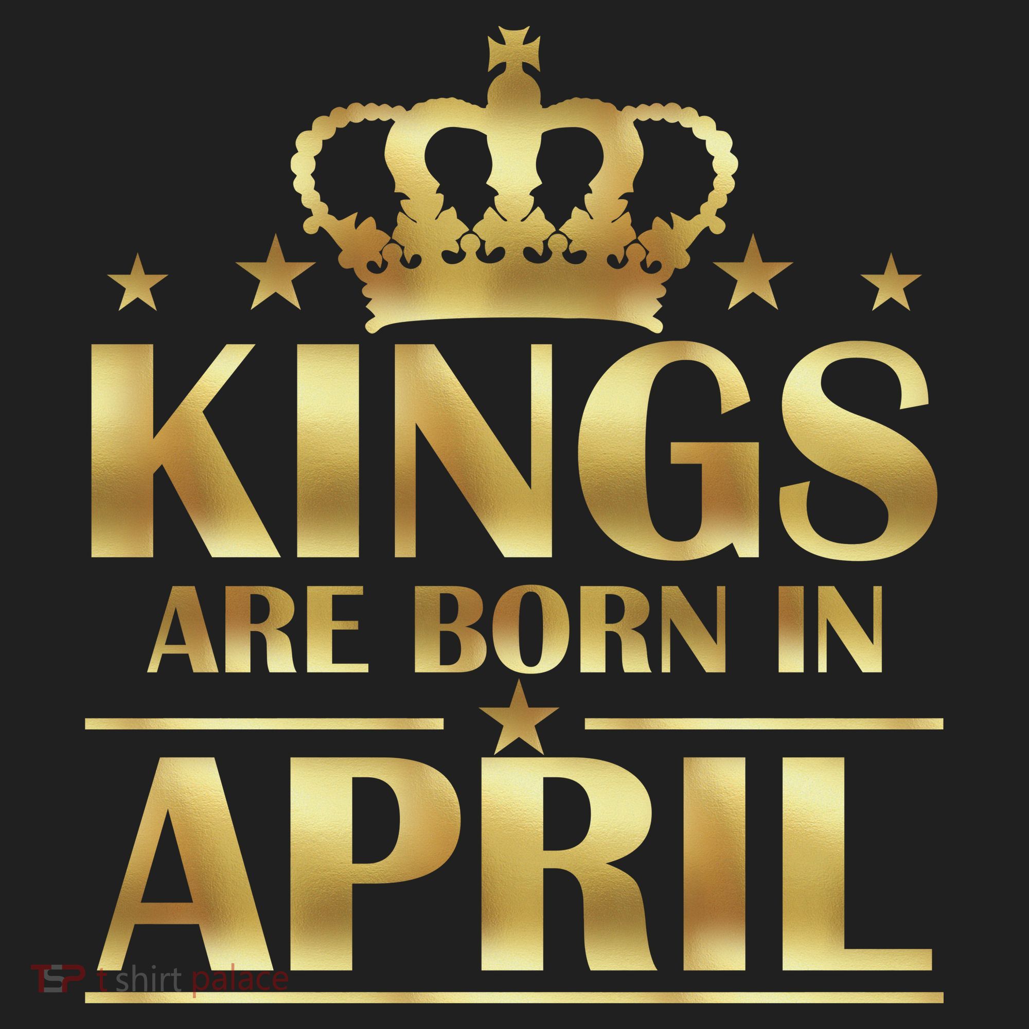 Limited Edition Kings Are Born in April Golf Towel