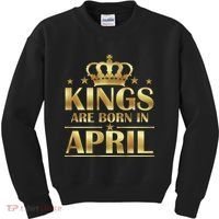 Limited Edition Kings Are Born in April Kids Sweatshirt thumb 0