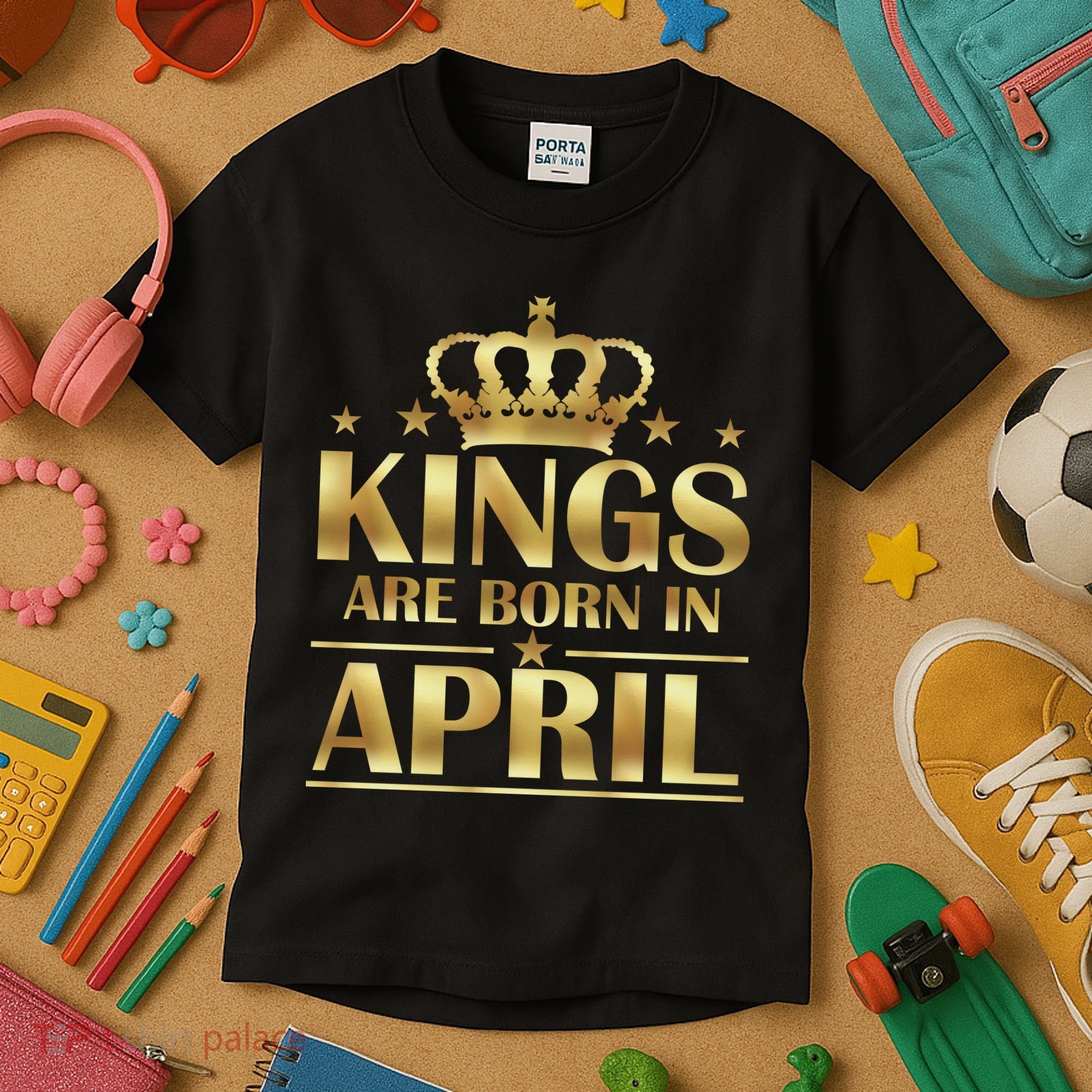 Limited Edition Kings Are Born in April Kids T-Shirt