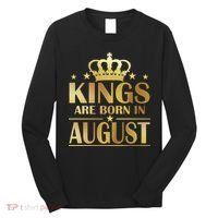 Limited Edition Kings Are Born in August Long Sleeve Shirt thumb 0