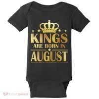 Limited Edition Kings Are Born in August Baby Bodysuit thumb 0