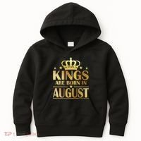 Limited Edition Kings Are Born in August Kids Hoodie thumb 0
