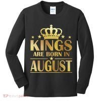 Limited Edition Kings Are Born in August Kids Long Sleeve Shirt thumb 0