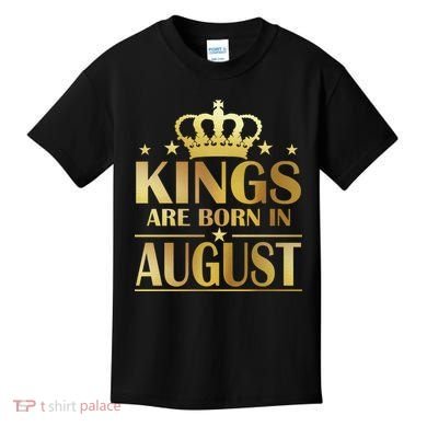 Limited Edition Kings Are Born in August Kids T-Shirt