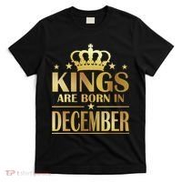 Limited Edition Kings Are Born in December Gold Print T-Shirt thumb 0
