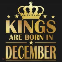 Limited Edition Kings Are Born in December Gold Print T-Shirt thumb 7