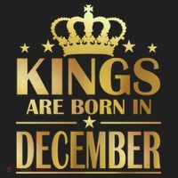 Limited Edition Kings Are Born in December Gold Print Beanie thumb 2
