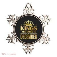Limited Edition Kings Are Born in December Gold Print Ornament thumb 0