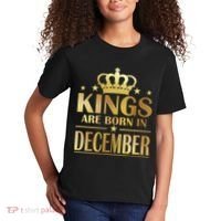 Limited Edition Kings Are Born in December Gold Print Kids T-Shirt thumb 2