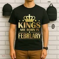 Limited Edition Kings Are Born In February T-Shirt thumb 6