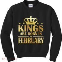 Limited Edition Kings Are Born In February Kids Sweatshirt thumb 0