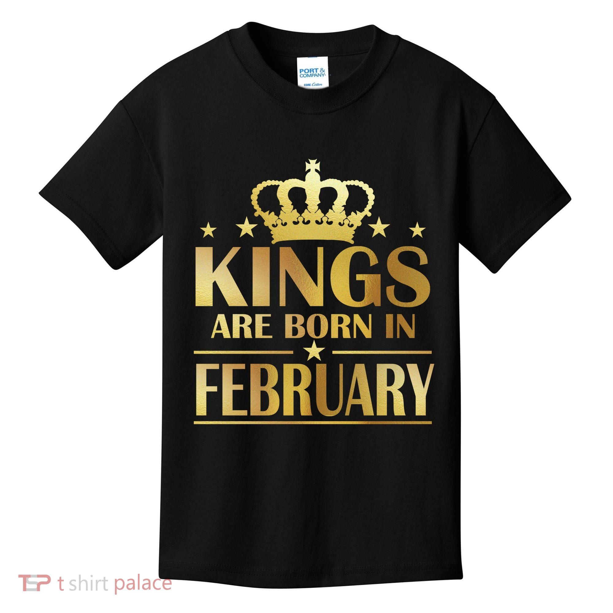 Limited Edition Kings Are Born In February Kids T-Shirt