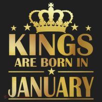 Limited Edition Kings Are Born in January Gold Print Women's Sweatshirt thumb 2