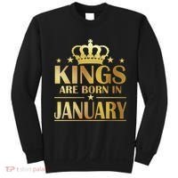 Limited Edition Kings Are Born in January Gold Print Sweatshirt thumb 0