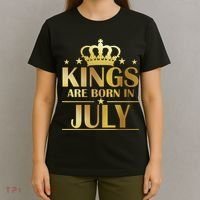 Limited Edition Kings Are Born in July T-Shirt thumb 4
