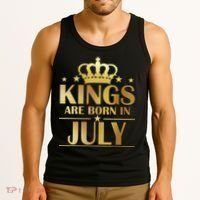 Limited Edition Kings Are Born in July Tank Top thumb 3