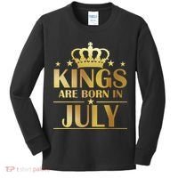 Limited Edition Kings Are Born in July Kids Long Sleeve Shirt thumb 0