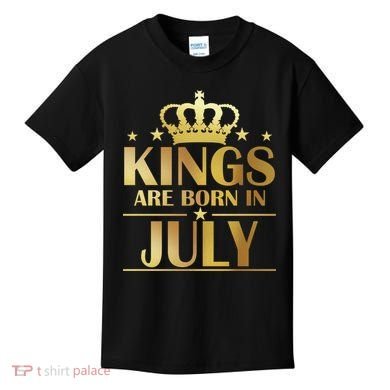 Limited Edition Kings Are Born in July Kids T-Shirt
