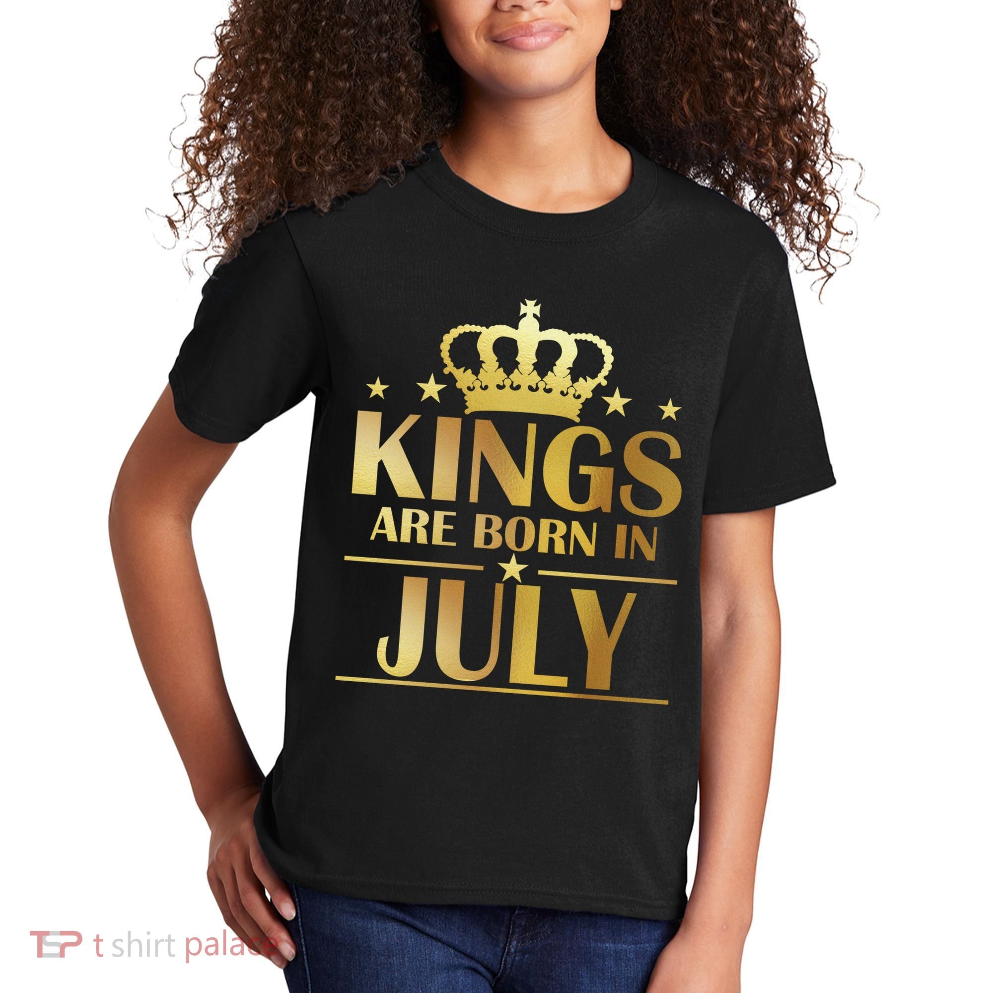Limited Edition Kings Are Born in July Kids T-Shirt