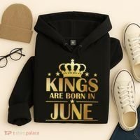 Limited Edition Kings Are Born in June Hoodie thumb 4