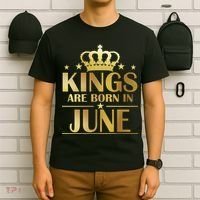 Limited Edition Kings Are Born in June T-Shirt thumb 6