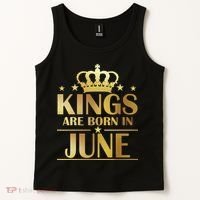 Limited Edition Kings Are Born in June Tank Top thumb 2